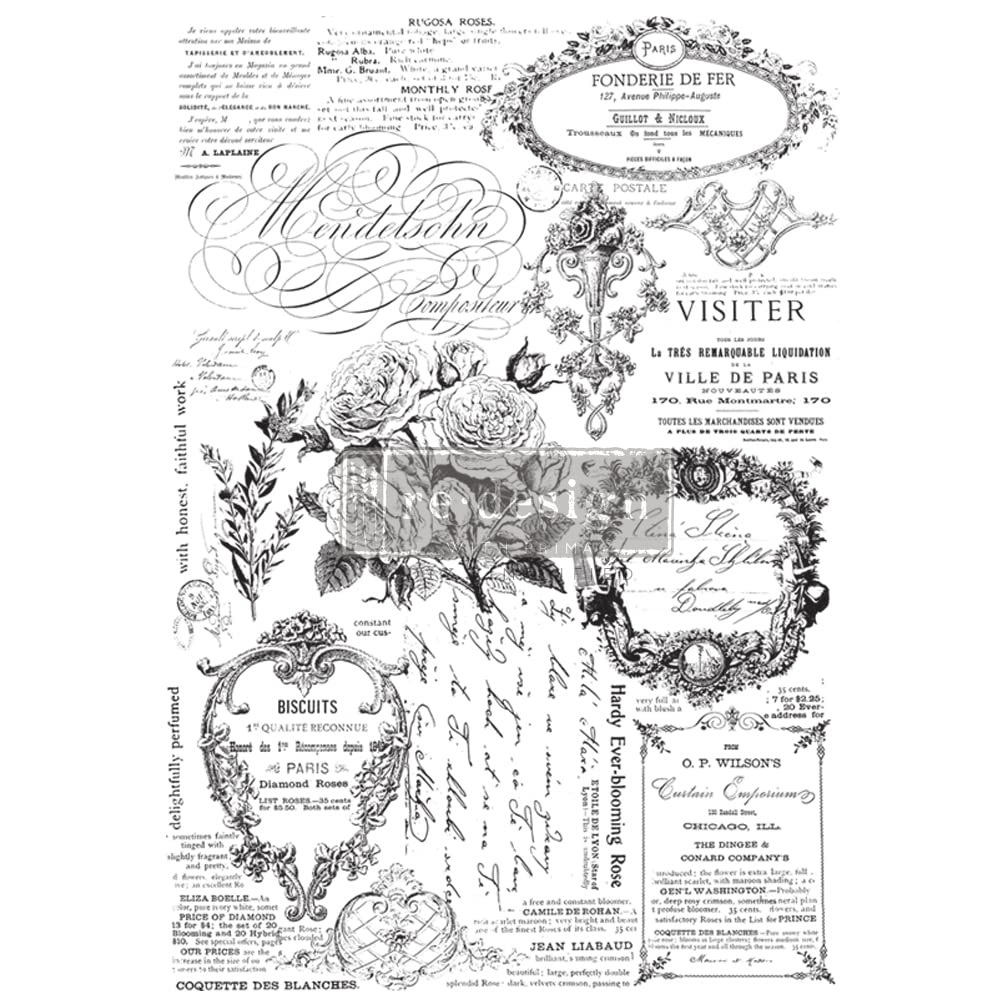 Redesign with Prima Decor Transfer | PARIS VALLEY | 25” x 34.2”
